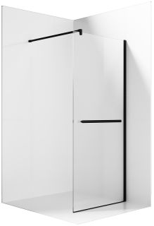 Душевая перегородка Ambassador Walk-in 15031234 110см чёрный/прозрачное